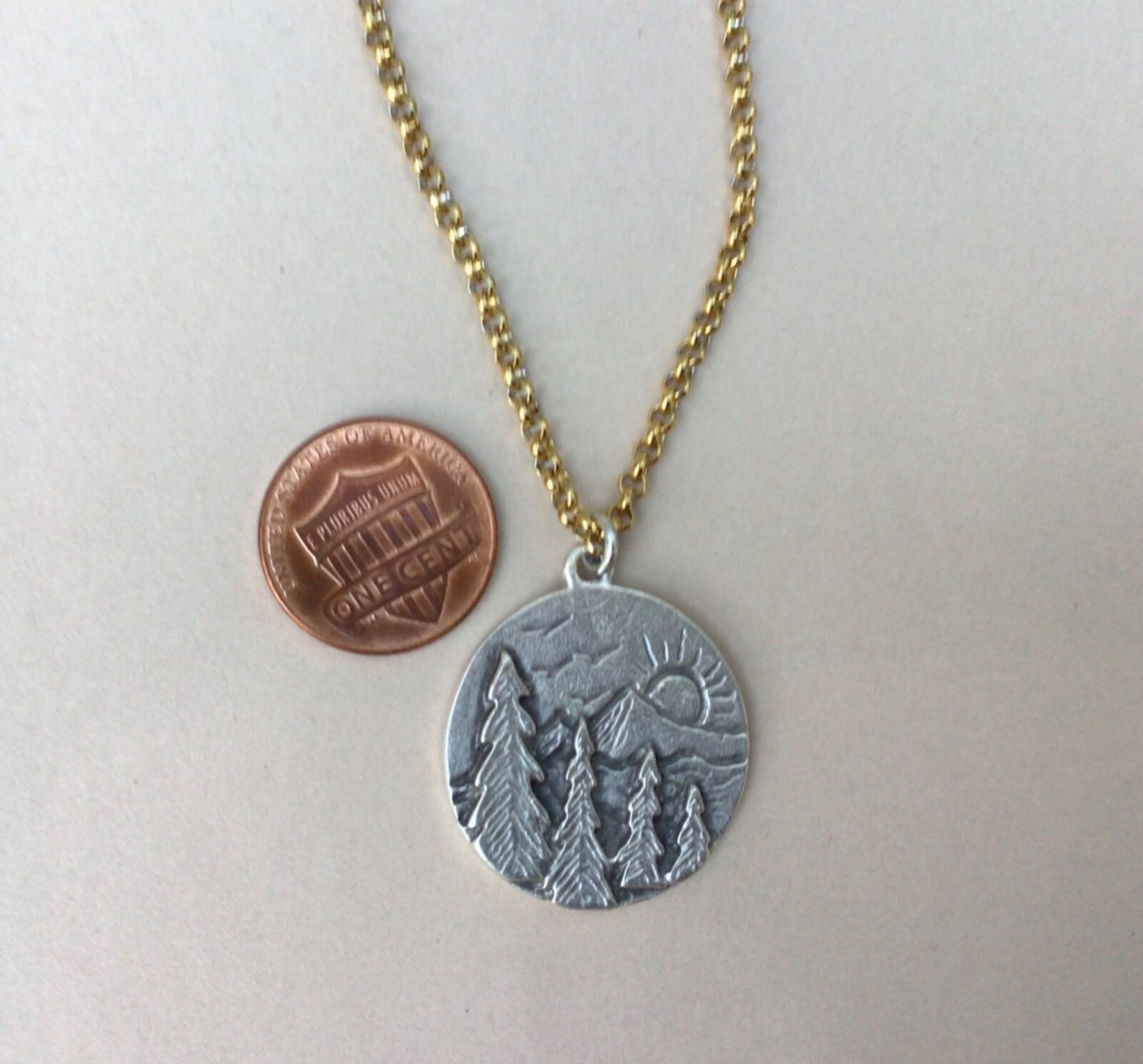 NEW ARTISAN HANDMADE SUNDANCE CHARM NECKLACE HANDCRAFTED SILVER JEWELRY NATURE