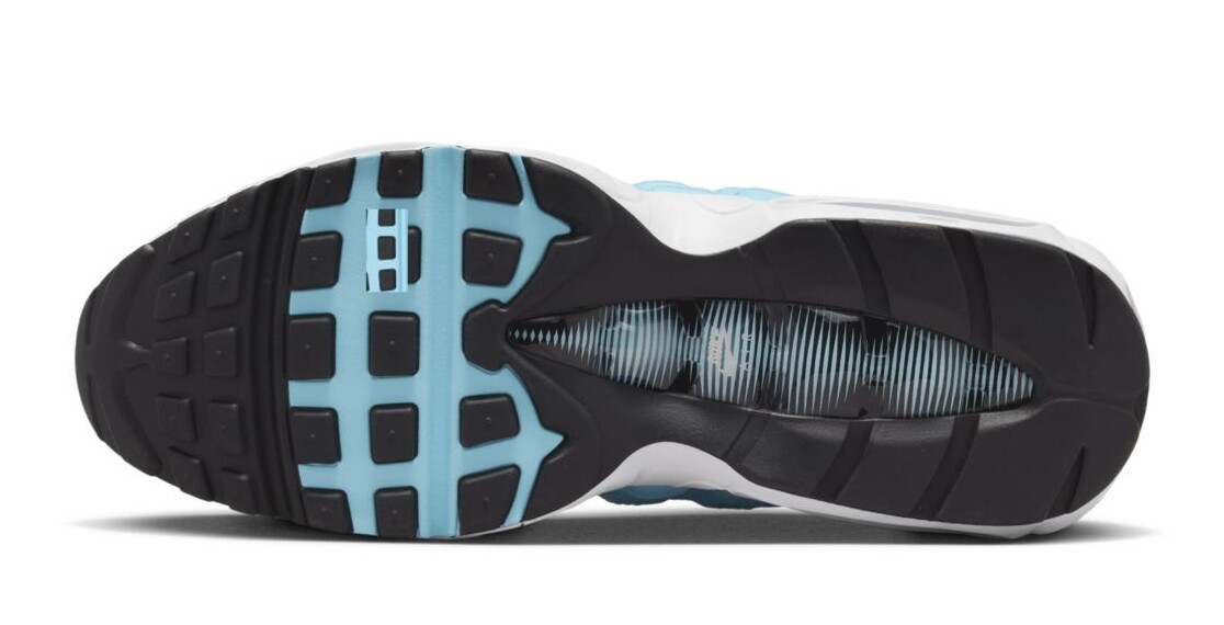 Nike Air Max 95 'Blue Chill' White Black DZ4395-400 Men's 8 Nike Air Max 95 'Blue Chill' White Black DZ4395-400 Men's 8