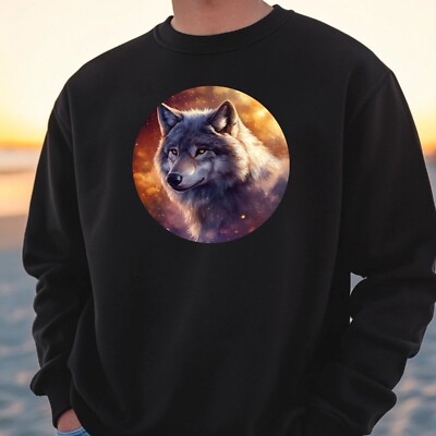Wolf Portrait Sweatshirt Kuschelig und Perfekt für jeden Anlass S bis 4XL