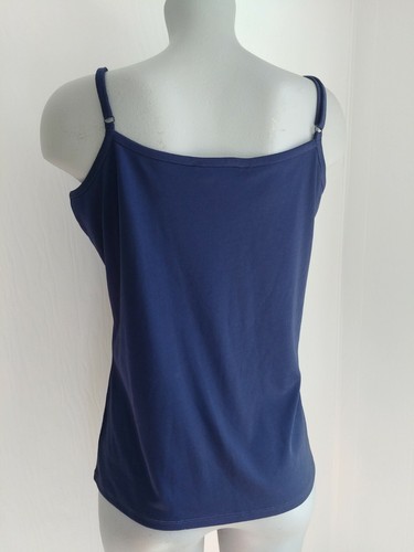 Travel Smith Dark Navy Blue Cami Tank Top Adjustable Straps Size S - 第 4/5 張圖片
