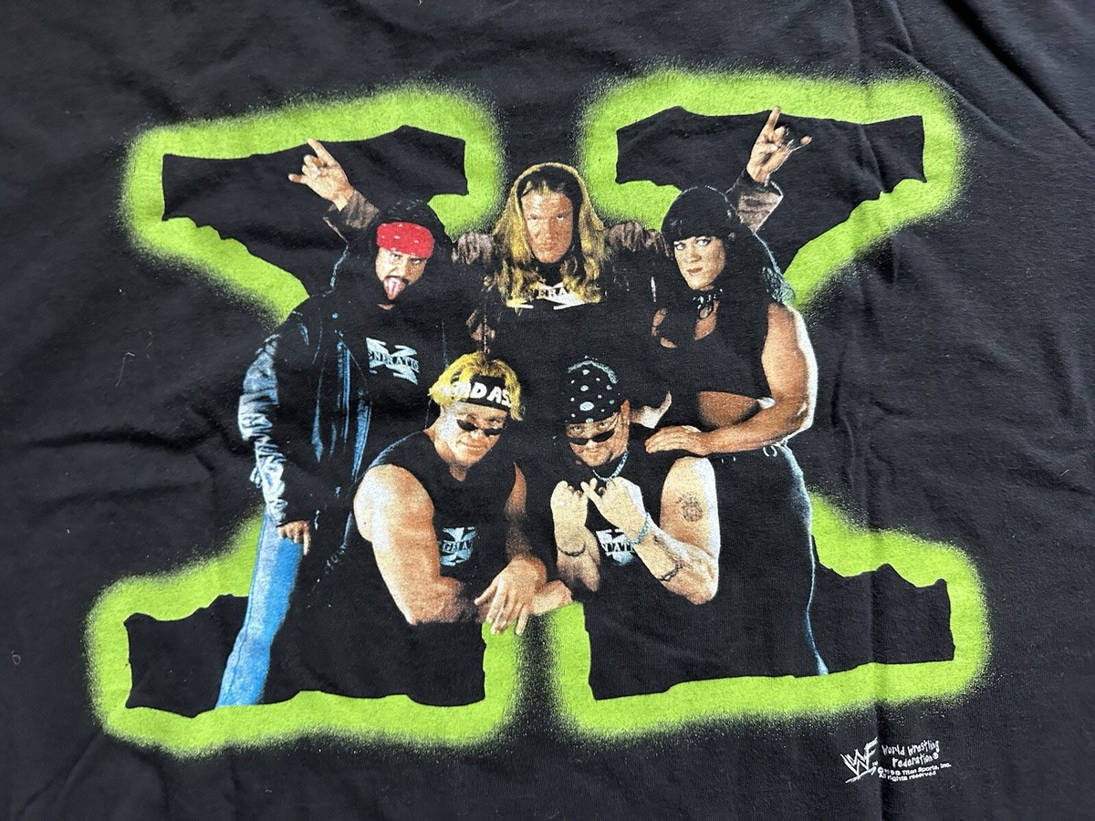1998 Vintage D Generation X Double Sided T-Shirt WWF WWE XL 