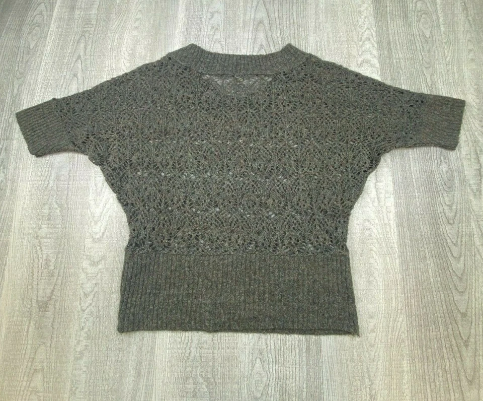 oneA свитер женский размер S зеленый марлевый свободный вязаный акриловый короткий рукав Doleman - Изображение 4 из 4