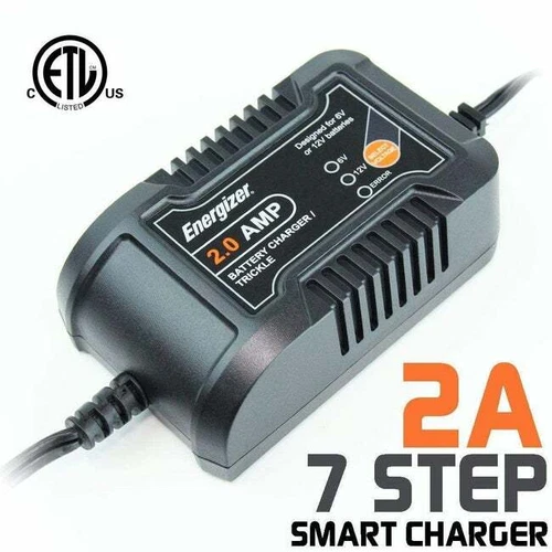 Refurbished Energizer ENC2A - 2 Amp Multi-Stage Maintainer & Battery Charger 
