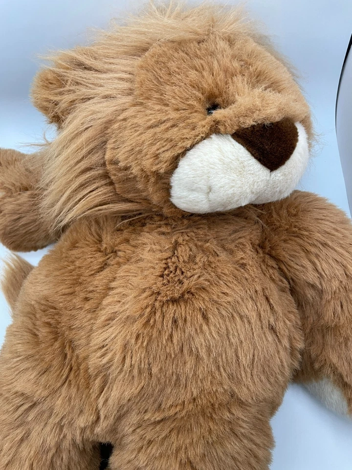 Commonwealth Large Floppy Lion Plush 28" 1993 Weighted Heavy Sitting Tan Brown - Image 3 of 4
