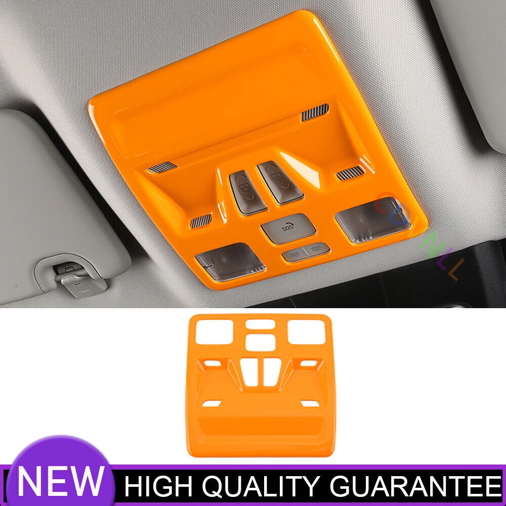 Inner Front Reading Light Cover Trim 1X For Ford Ranger 2023-2024 Bright Orange
