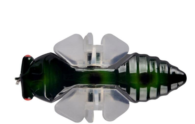 5PCS Topwater Popper Fishing Lures Big 15.5g Artificial Hard Swimbait Rotating - Image 6