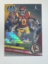 2023 Bowman University Chrome Korey Foreman #190  Refractor /499 1st  Auto