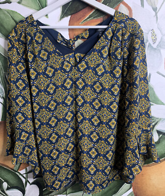41 Hawthorn Top XL Dania Tie Detail Blouse