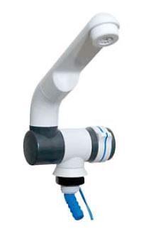 RUBINETTO CARAVAN IN ABS BIANCO ANTRACITE CON INTERRUTTORE 23MM