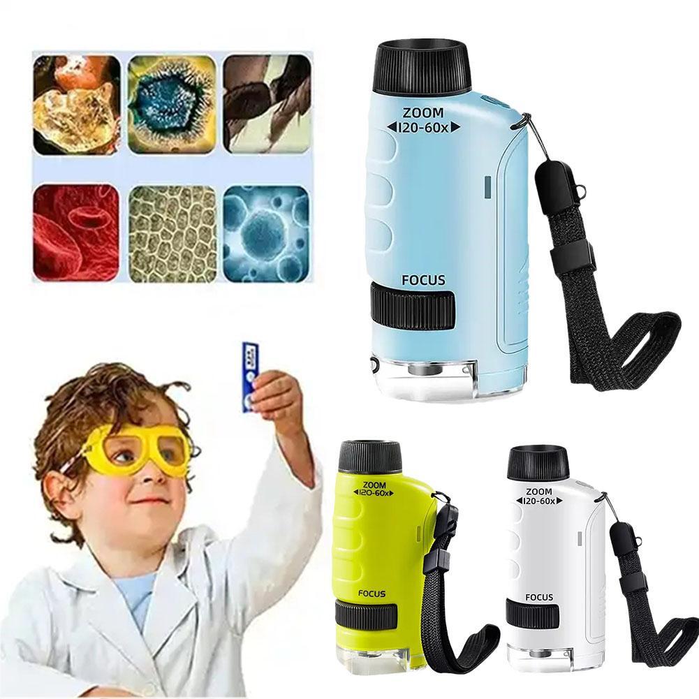 Minilabsters Miniscope Kids, Pocket Microscope for Kids, Portable