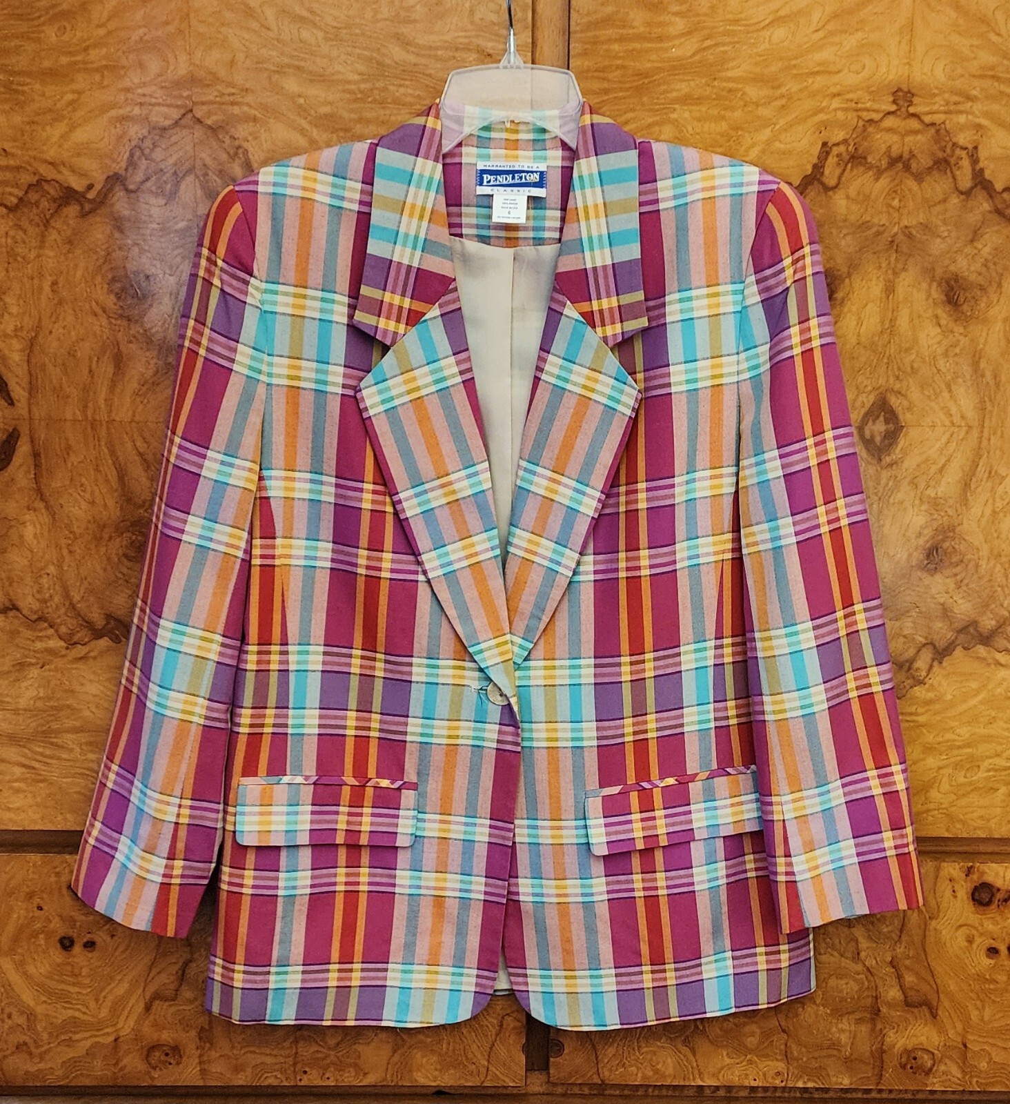 PENDLETON CLASSIC SPRINGTIME PLAID JACKET BLAZER … - image 5