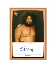 RARE 2015 Topps WWE SP GOLD SIKA AUTO /50! WRESTLING STAR 