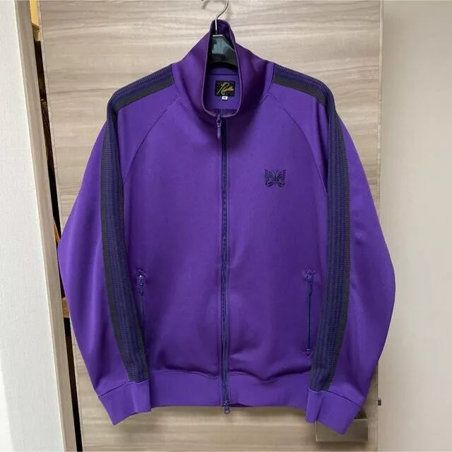 NEEDLES Track Jacket Purple x Green lines Size M Used eBay