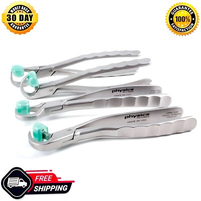 Dental Extraction Physics Forceps Standard Series Set of 4 Pcs 40 Bumper Free CE