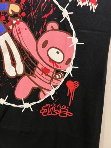 Gloomy Bear Naughty Grizzly Emo Black T Shirt Medium RUE21 Chax NWT - Picture 4 of 7