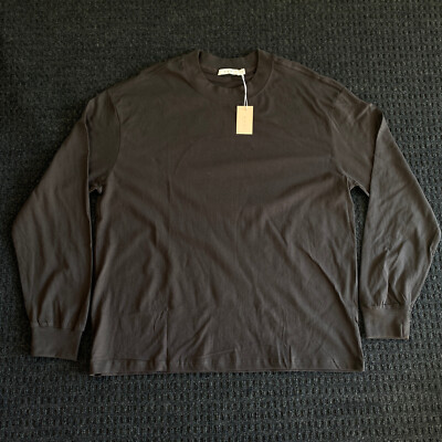 mnml Every Day L/S Tee Long Sleeve T Shirt L Black (Dark Gray) Brand New