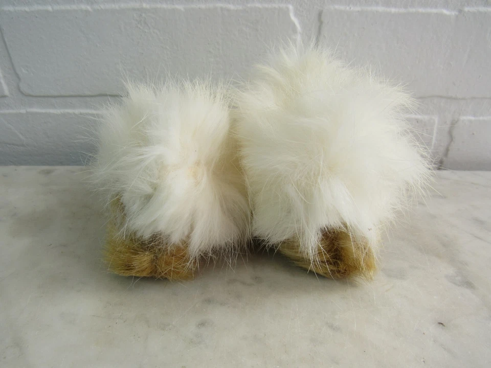 Botines vintage hechos a mano BABY de cuero esquimal de piel animal con cuentas Foto 4 de 4