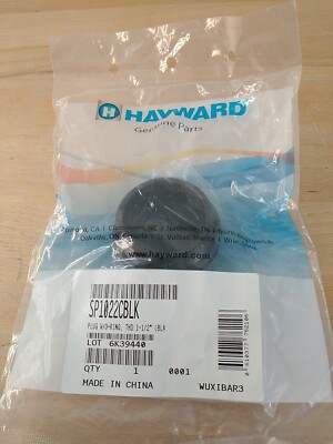 Hayward 1.5'' MPT Raised Pool Filter Drain Plug with O-Ring SP1022CBLK