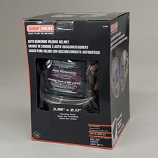 TITAN ShopIron Auto Darkening Welding Helmet 3.86x2.17" View Grey Skeleton 41279