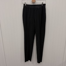 VTG Dolce & Gabbana Women's Size 30 Black / Pink Pinstriped Trousers Pants