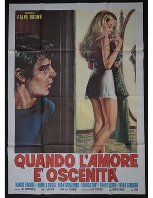 Manifest QUANDO L'AMORE E' OSCENITA' Poster Original Film 1980er A391