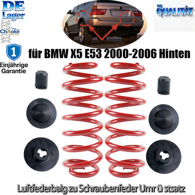 für BMW X5 E53 2000-2006 Hinten Luftfederbalg zu Schraubenfeder Umrüstsatz