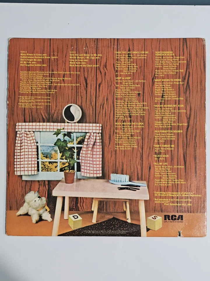 John Lennon / Harry Nilsson Pussy Cats RARE Ringo / Keith Moon Beatles - Image 2 of 2