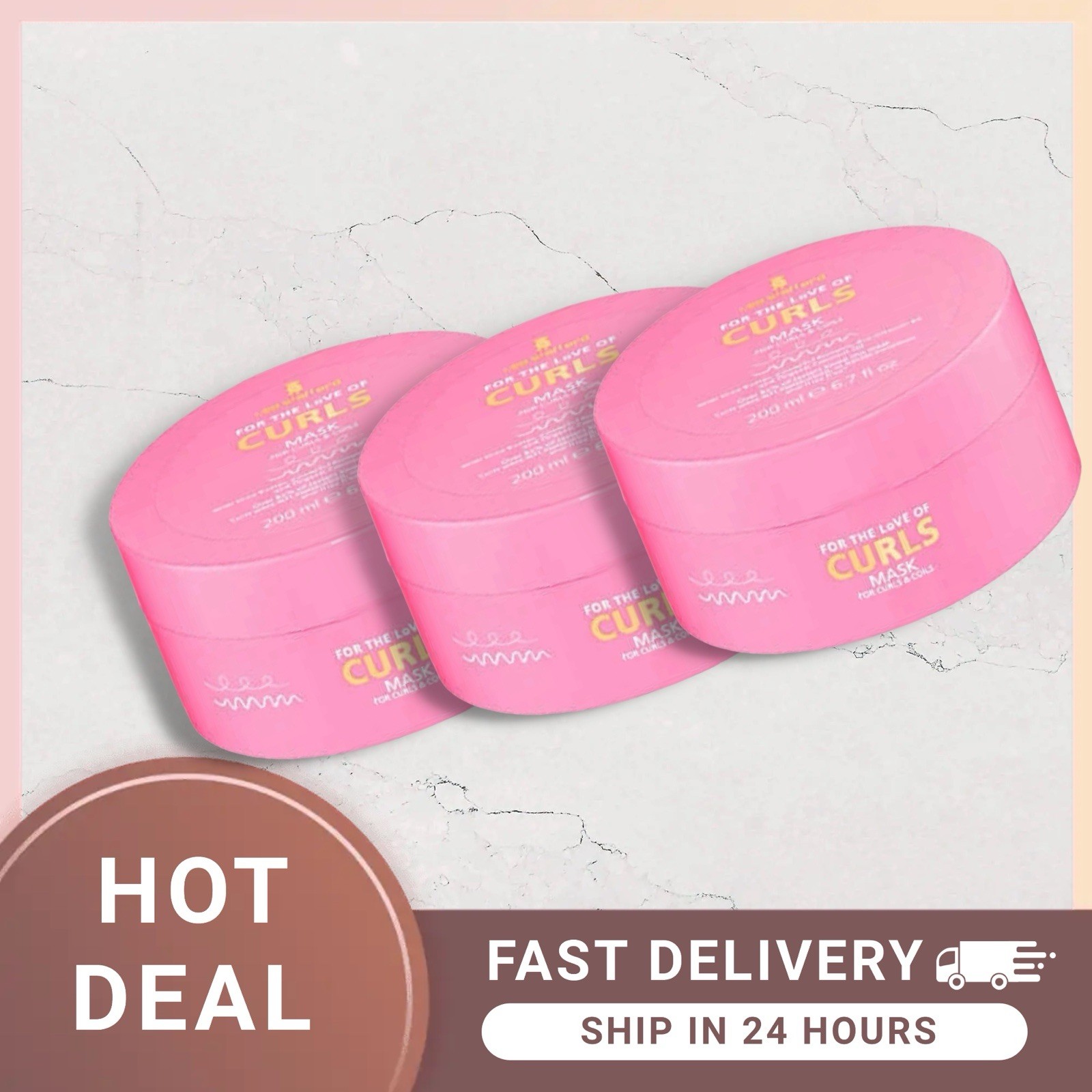 Lee Stafford For The Love Of Curls Mask for Curls & Coils 200ml -3 Pack