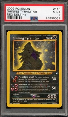 Shining Tyranitar #113 from Neo Destiny ((2002)) – Pokémon card