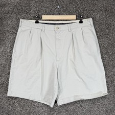 Vintage Polo Ralph Lauren Tyler Shorts Mens 38x8 Beige Pleated Chino Preppy