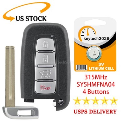 For Hyundai Uncut Remote Control Car Key Fob 4B Sonata Azera 2011 2012 2013 2014
