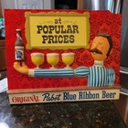 VTG Pabst Blue Ribbon Beer Plastic Sign At Popular Prices Long Arm Vacuform 1 B