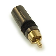 Premium RCA PLUG Connector Self-Solder Gold Plated