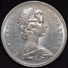 1974 BRILLIANT UNCIRCULATED Nickel Canadian Dollar