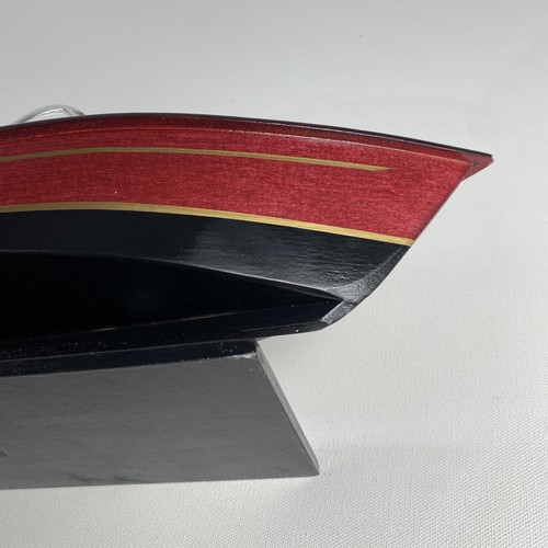 Chris Craft Model Boat Triple Cockpit Hampton Nautical Yacht Wood 14" x 5" x 6" - Picture 15 of 19