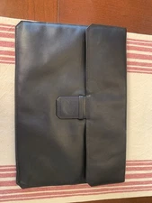 PIAGET BLACK LEATHER BUSINESS FOLIO CASE HOLDER ( Authentic )