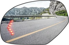 Driver Left Side Heated Mirror Glass Fits for 2007-2014 