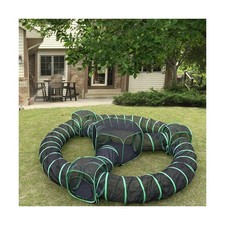 Pawtenda Outdoor Cat Enclosures, 10 in 1 Cat Tent with Tunnels for Outside, L...