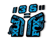 FOX 36 E-Bike Fork Decal Sticker Set 2021 Factory MTB Suspension Graphics   Blue