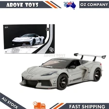 Jada 1:24 Scale Liberty Walk Corvette C8 Toyo Tires Awthentik Diecast Car Model