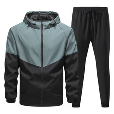 Mens Tracksuit 2 Piece Set Casual Sweatsuits Full Zip Jogging Athletic Suit Sets