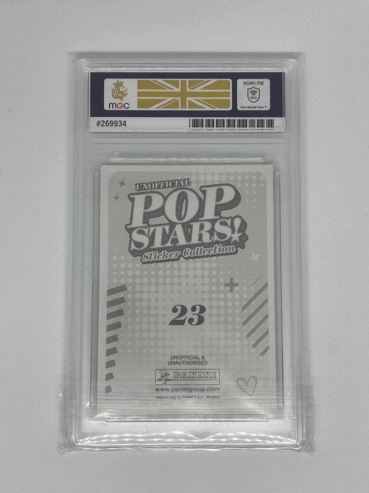 Taylor Swift Panini Pop Stars 2025 MGC Graded 10 Sticker Collection Pop 1 Mint - Image 2 of 2