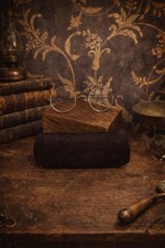 Antique 1900s Oval Eyewear Glasses Gold Antique Spectacles  Case Marked 8017