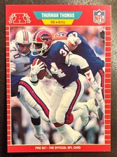 1989 Pro Set #32 Thurman Thomas RC Rookie Card Buffalo Bills. rookie card picture