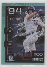 2025 Bowman Scouts Top 100 Chrome Aqua Refractor /125 James Triantos #BTP-94 0md