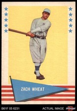1961 Fleer #86 Zach Wheat Dodgers HOF 6.5 - EX/MT+