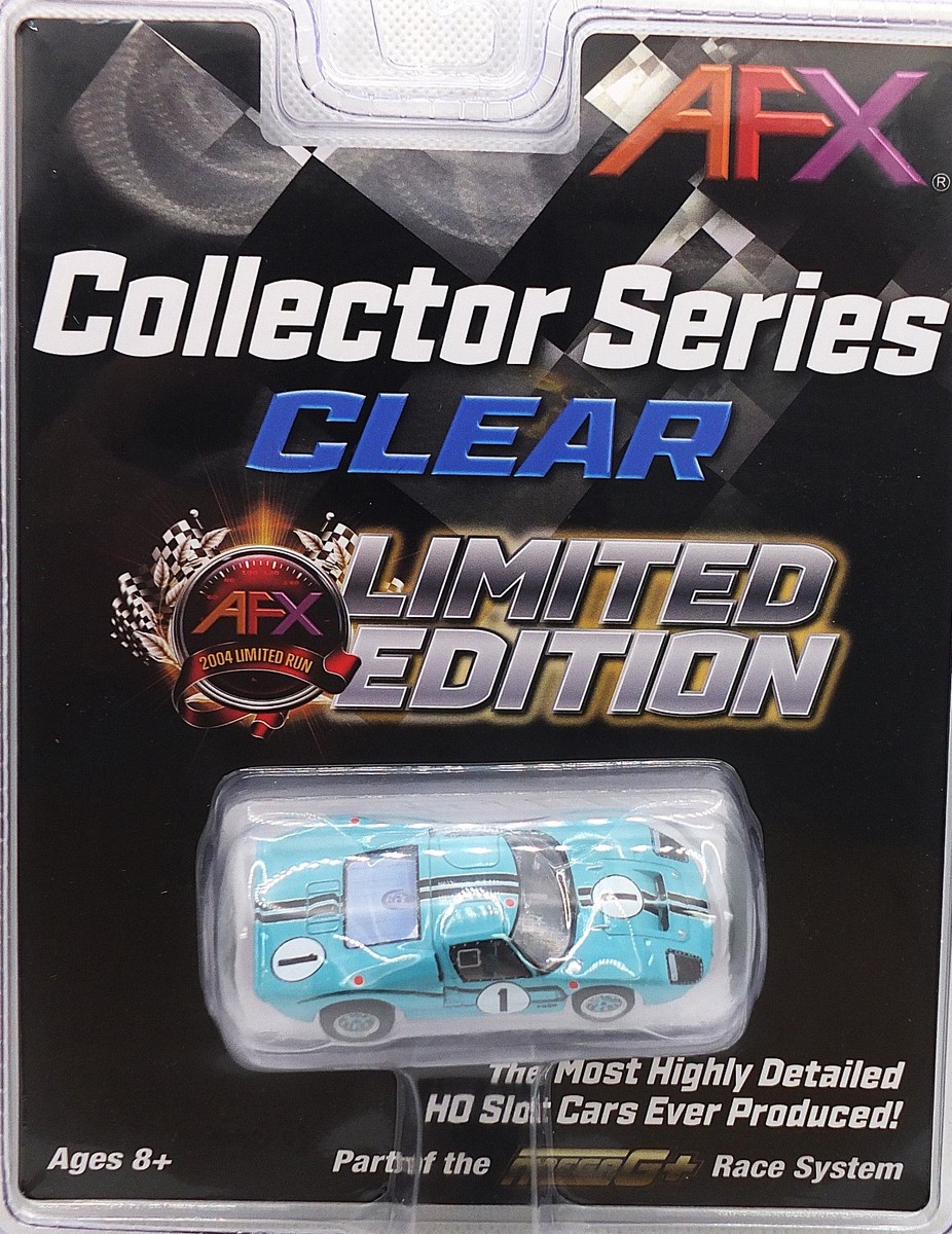 AFX 22131 - Ford GT40 Mark II Mega G+ HO Slot Car #1 Turquoise
