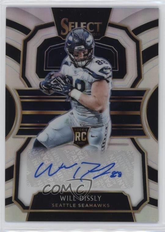 Will Dissly Panini Select Rookie Signature Prizm #RSWD Base