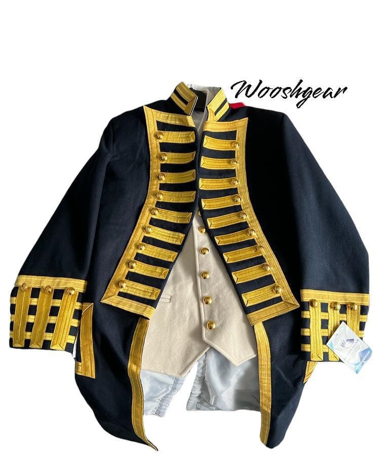Cappotto Frock Capitano Ammiraglio con Gilet foto 4