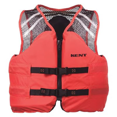 Kent Safety 150600-200-060-23 Life Jacket, 2Xl, 15.5Lb, Foam, Orange